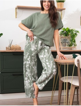 Комплект из хлопкового муслина Mia-Amore MARIBEL 5487, Цвет: оливковый, Размеры: 4XL, изображение 3