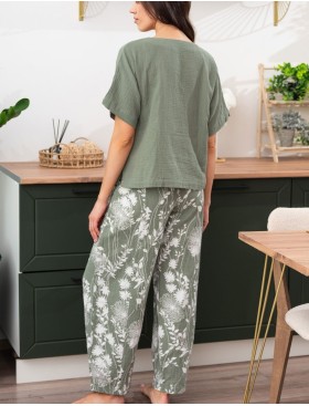 Комплект из хлопкового муслина Mia-Amore MARIBEL 5487, Цвет: оливковый, Размеры: 4XL, изображение 2