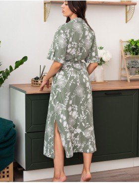 Длинная рубашка-халат Mia-Amore MARIBEL 5489, Цвет: оливковый, Размеры: 4XL, изображение 2