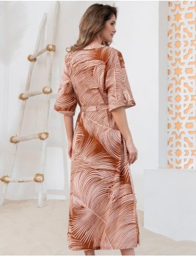 Туника из хлопка со льном Mia-Amore PASADENA 5543, Цвет: карамельный, Размеры: 4XL/5XL, изображение 2