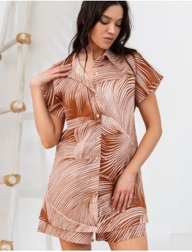 Комплект из хлопка со льном Mia-Amore PASADENA 5545, Цвет: карамельный, Размеры: 3XL