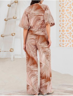 Костюм из льняного полотна с хлопком Mia-Amore PASADENA 5547, Цвет: карамельный, Размеры: 3XL, изображение 2