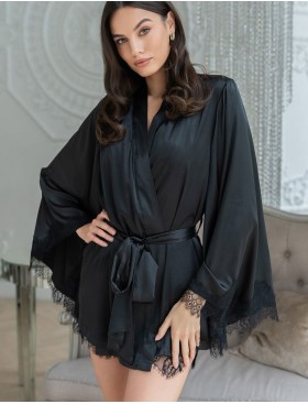 Комплект-тройка из натурального шелка Mia-Amore WINDSOR 3885 черный, Цвет: черный, Размеры: 2XL