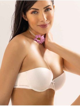 Бюстгальтер бандо с мягкими чашками Sielei DARLING 1880 bianco latte, Цвет: bianco latte (белый), Размеры: 75B, изображение 3