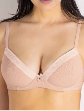 Бюстгальтер балконет с поролоном Sielei DARLING 1882 cipria, Цвет: cipria (пудровый), Размеры: 70B