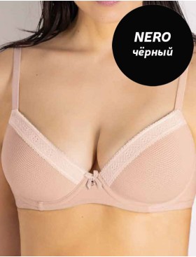 Бюстгальтер балконет с поролоном Sielei DARLING 1882 nero, Цвет: nero (черный), Размеры: 70B