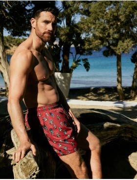 Мужские пляжные шорты Ysabel Mora JONDAL 90287, Цвет: тёмно-красный, Размеры: M, изображение 4