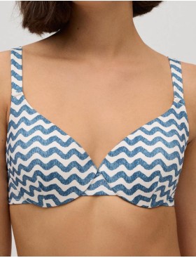 Верх купальника Ysabel Mora MAHE 82830 синий, Цвет: синий, Размеры: 90C