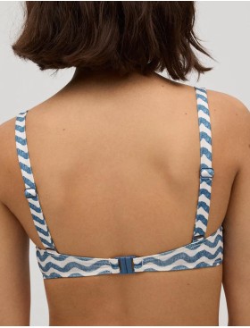 Верх купальника Ysabel Mora MAHE 82830 синий, Цвет: синий, Размеры: 90C, изображение 2