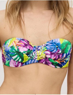 Бюст бандо с тропическим принтом Ysabel Mora SALINA 83013, Цвет: мульти, Размеры: 90B, изображение 2