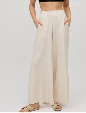 Широкие брюки с разрезом Ysabel Mora SAMAY 86171, Цвет: льяной, Размеры: S