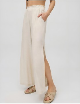 Широкие брюки с разрезом Ysabel Mora SAMAY 86171, Цвет: льяной, Размеры: S, изображение 2