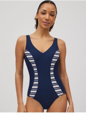 Слитный купальник Ysabel Mora SANTANTICO 82951, Цвет: тёмно-синий/белый, Размеры: 95B
