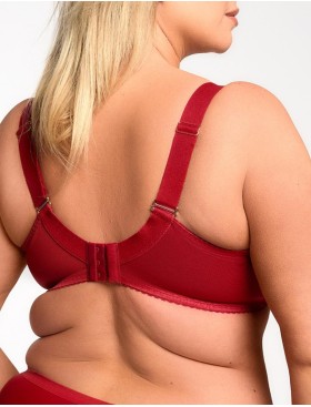 Бюстгальтер мягкий с вышивкой Bella Misteria CHIC TRAP soft, Цвет: красный, Размеры: 90H, изображение 4