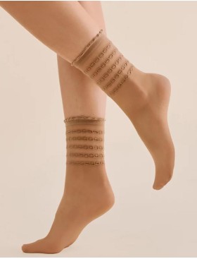 Женские носки Gabriella 1200 LORA бежевый 20 den, Цвет: бежевый, Размеры: UN