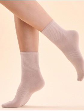 Однотонные носки Gabriella SW/041 пудровый, Цвет: пудровый, Размеры: 35/38