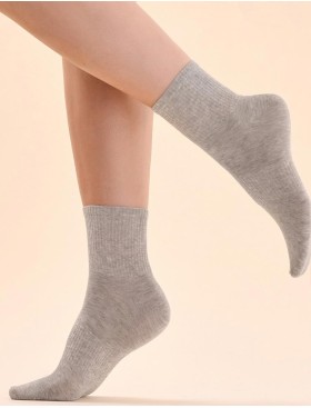 Однотонные носки Gabriella SW/041 светло-серый, Цвет: светло-серый, Размеры: 35/38