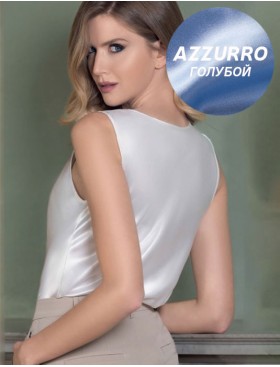 Голубая атласная майка Leilieve C8701 azzurro, Цвет: azzurro (голубой), Размеры: 2XL, изображение 2