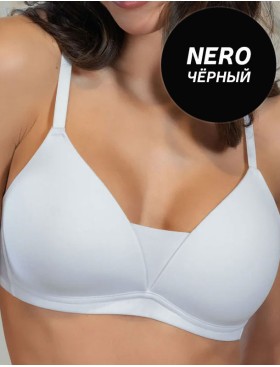 Хлопковый бюстгальтер без косточек Leilieve COTTON LOVER C3004 nero, Цвет: nero (черный), Размеры: 80B