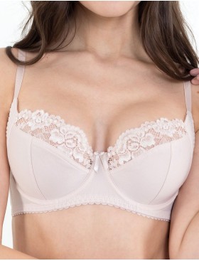 Бюстгальтер мягкий с подкроем Lina A 6021 серебристый пион, Цвет: серебристый пион, Размеры: 70E