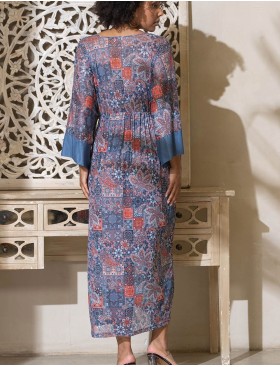 Пляжный халат Mia-Amore TUNIS 7448, Цвет: мультицвет, Размеры: 4XL/5XL, изображение 2