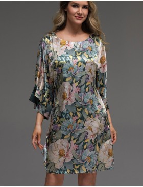 Туника из натурального шёлка Mia-Amore EVANGELINA 4575, Цвет: мультицвет, Размеры: 4XL/5XL, изображение 4