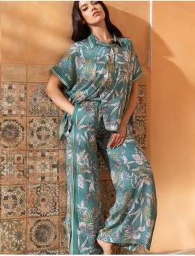 Брючный комплект из тканой вискозы Mia-Amore IMANY 5496, Цвет: мятный, Размеры: 3XL, изображение 4