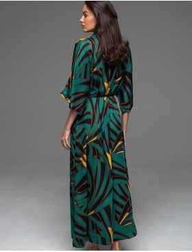 Длинный халат-рубашка Mia-Amore MALACHITE 5539, Цвет: мультиколор, Размеры: 4XL/5XL, изображение 2