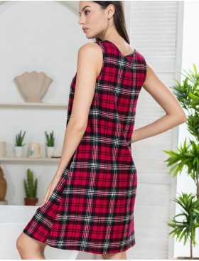 Фланелевая сорочка в клетку Mia-Amore Mr&Mrs SMITH 5100 красно-черный, Цвет: красно-черный, Размеры: 3XL, изображение 2