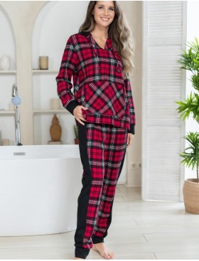 Комплект из хлопковой фланели Mia-Amore Mr&Mrs SMITH 5105 красно-черный, Цвет: красно-черный, Размеры: S, изображение 3
