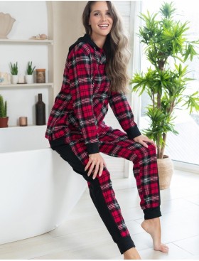 Комплект из хлопковой фланели Mia-Amore Mr&Mrs SMITH 5105 красно-черный, Цвет: красно-черный, Размеры: S, изображение 4