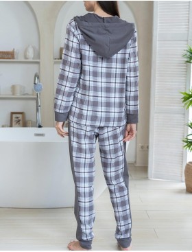 Комплект из хлопковой фланели Mia-Amore Mr&Mrs SMITH 5105 серо-голубой, Цвет: серо-голубой, Размеры: M, изображение 2