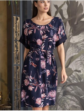 Туника домашняя Mia-Amore NIGHT GARDEN 5147, Цвет: темно-синий, Размеры: S/M, изображение 3