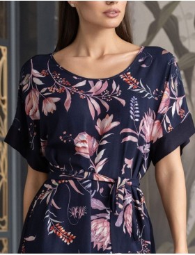 Туника домашняя Mia-Amore NIGHT GARDEN 5147, Цвет: темно-синий, Размеры: S/M, изображение 4