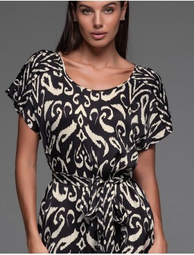 Туника с узором Mia-Amore SALMA 4164, Цвет: черный, Размеры: S/M, изображение 3