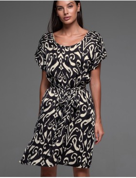 Туника с узором Mia-Amore SALMA 4164, Цвет: черный, Размеры: S/M, изображение 4