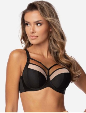 Мягкий бюстгальтер с подкроем Orhideja 103-000 черный-пион, Цвет: черный-пион, Размеры: 95E, изображение 2