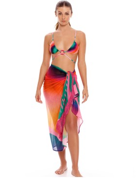 Пляжное парео Agua Bendita 10545 MARINE VINI, Цвет: красный, Размеры: UN, изображение 2