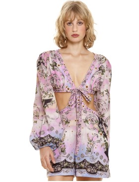 Комбинезон с короткими шортами Agua Bendita 12285 BREEZE NUMEN, Цвет: сиреневый, Размеры: M, изображение 2