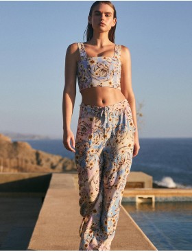 Топ на широких бретелях Agua Bendita 12288 LEAH NUMEN, Цвет: голубой, Размеры: M