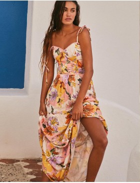 Длинный сарафан Agua Bendita 12801 SUZIE VITREO, Цвет: белый, Размеры: L