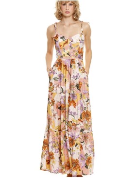 Длинный сарафан Agua Bendita 12801 SUZIE VITREO, Цвет: белый, Размеры: L, изображение 2