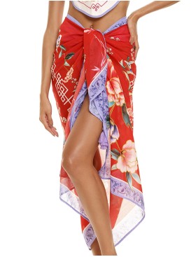 Пляжное парео Agua Bendita 13162 MARINE KORIN, Цвет: красный, Размеры: UN