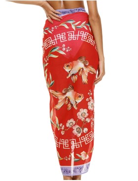 Пляжное парео Agua Bendita 13162 MARINE KORIN, Цвет: красный, Размеры: UN, изображение 2