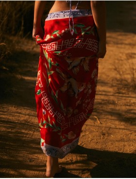 Пляжное парео Agua Bendita 13162 MARINE KORIN, Цвет: красный, Размеры: UN, изображение 3