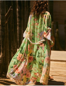 Халат-парео Agua Bendita 13163 KIMI KORIN, Цвет: зеленый, Размеры: UN, изображение 4