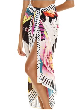 Пляжное парео Agua Bendita 13186 MARINE GLEAM, Цвет: белый, Размеры: UN