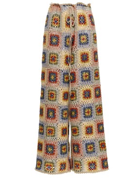 Ажурные пляжные брюки Agua Bendita 15191 ROOTS HARVEST, Цвет: белый, Размеры: M, изображение 5