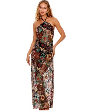 Полупрозрачное пляжное платье Agua Bendita 15454 SARI DAWN, Цвет: черный, Размеры: M, изображение 2