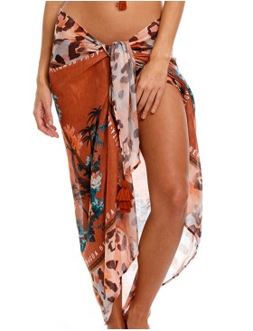 Пляжное парео Agua Bendita 6991 MARINE PAVANA, Цвет: терракотовый, Размеры: UN